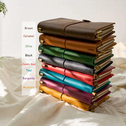 Personalized Leather Journal Notebook | Custom Gift for Students & Teachers