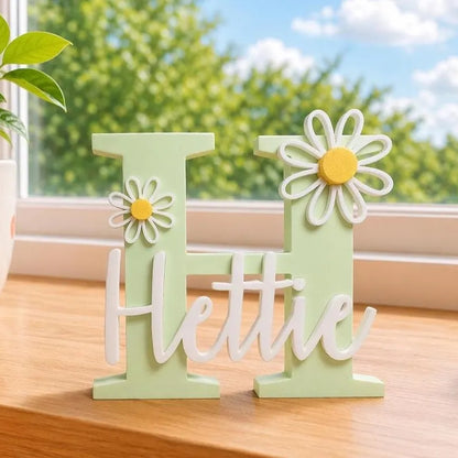 Personalized Freestanding Name Letter Sign | Custom 3D Printed Nursery Decor