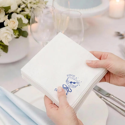 Personalized Birthday Napkins with Name | Cocktail Party Decor