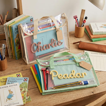 Personalized Name Waterproof Expanding File Folder with Handle
