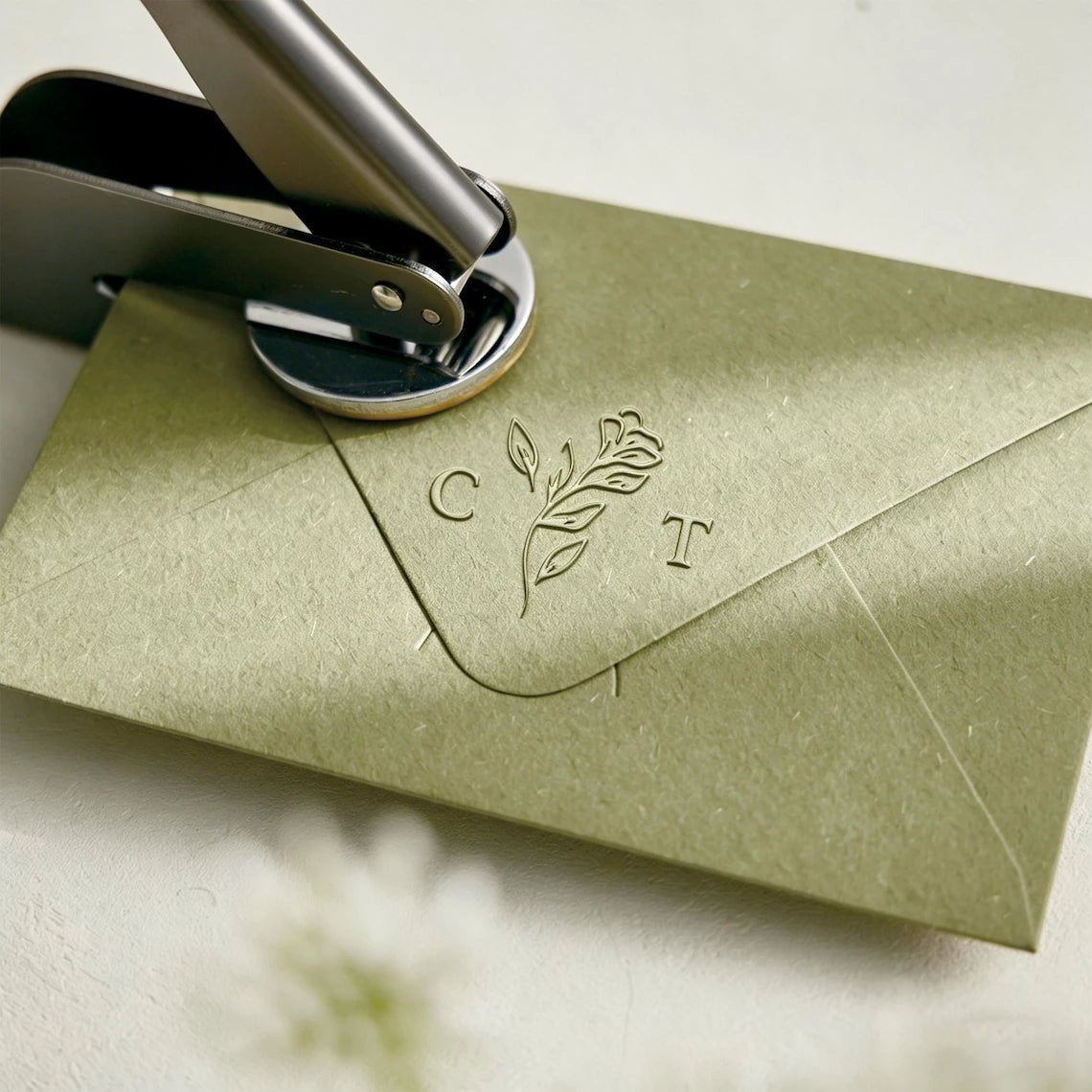 Custom Wedding Embosser – Personalized Invitation & Napkin Seal