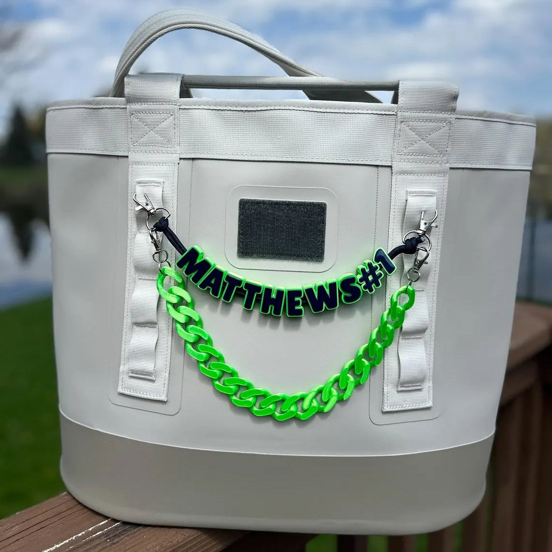 2-Piece Personalized Bag Charm Chain – Custom Name Layered Set