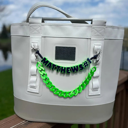 2-Piece Personalized Bag Charm Chain – Custom Name Layered Set
