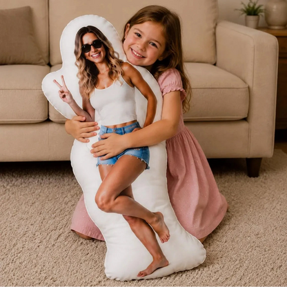 Custom Body Pillow with Photo – Personalized Life Size Pillow Gift