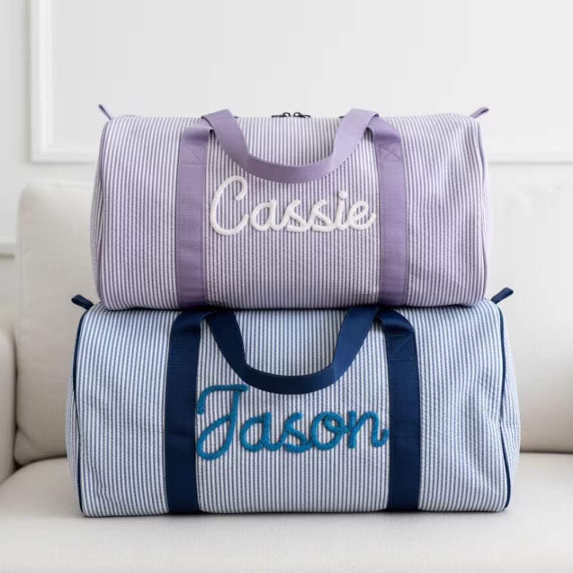 Personalized Kids Duffle Bag – Embroidered Name Travel Bag