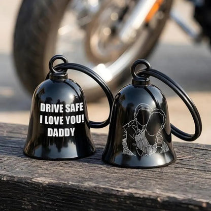Personalized Photo Guardian Bell | Motorcycle Gift for Dad