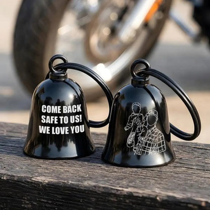 Personalized Photo Guardian Bell | Motorcycle Gift for Dad