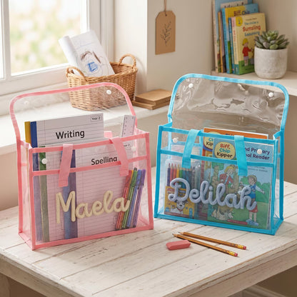 Personalized Name Waterproof Expanding File Folder with Handle