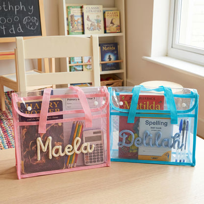 Personalized Name Waterproof Expanding File Folder with Handle