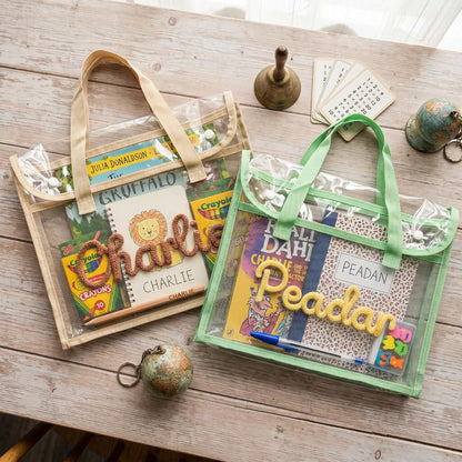 Personalized Name Waterproof Expanding File Folder with Handle