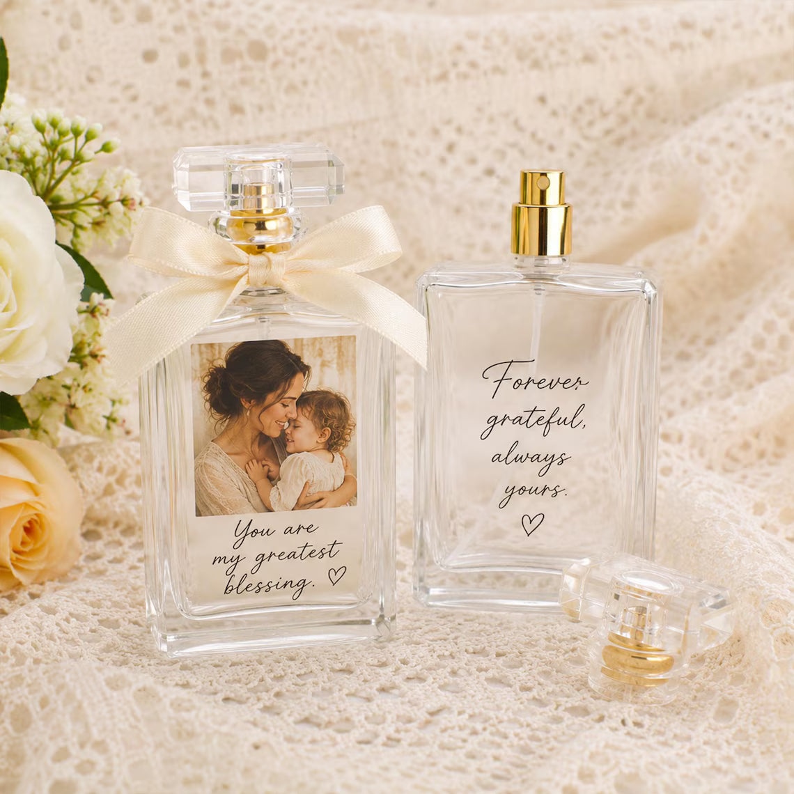 Personalized Photo Perfume Bottle | Custom Refillable Gift