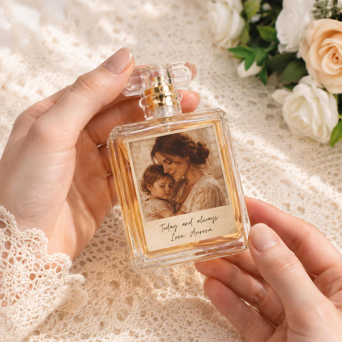 Personalized Photo Perfume Bottle | Custom Refillable Gift