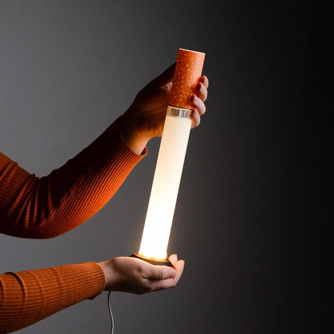 Leopard Ambient Tube Lamp | Custom LED Mood Table Light