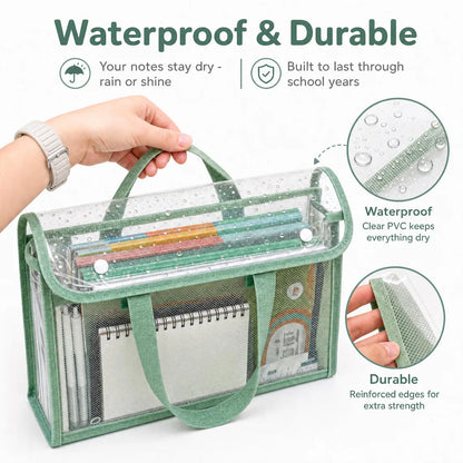 Personalized Name Waterproof Expanding File Folder with Handle