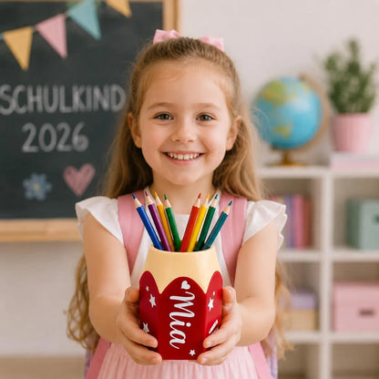 Personalized Pencil Holder with Name | Back to School Desk Organizer