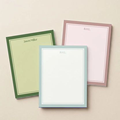 Personalized Monogram Notepad | Custom Stationery Gift for Her