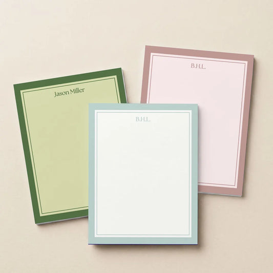Personalized Monogram Notepad | Custom Stationery Gift for Her