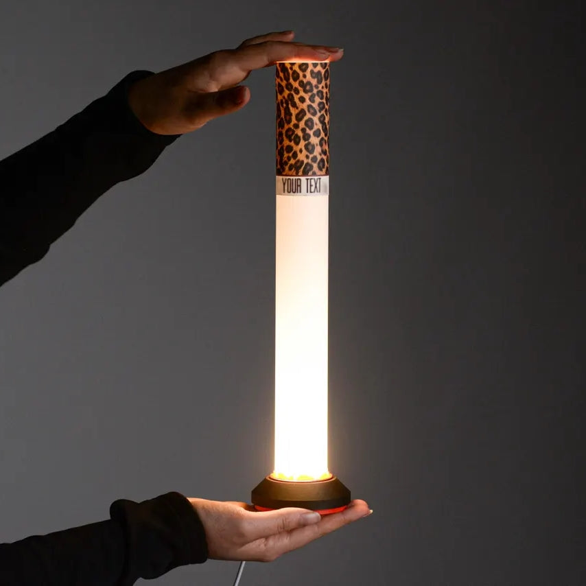 Leopard Ambient Tube Lamp | Custom LED Mood Table Light