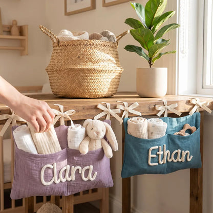 Personalized Car Seat Organizer | Custom Name Backseat Storage Caddy