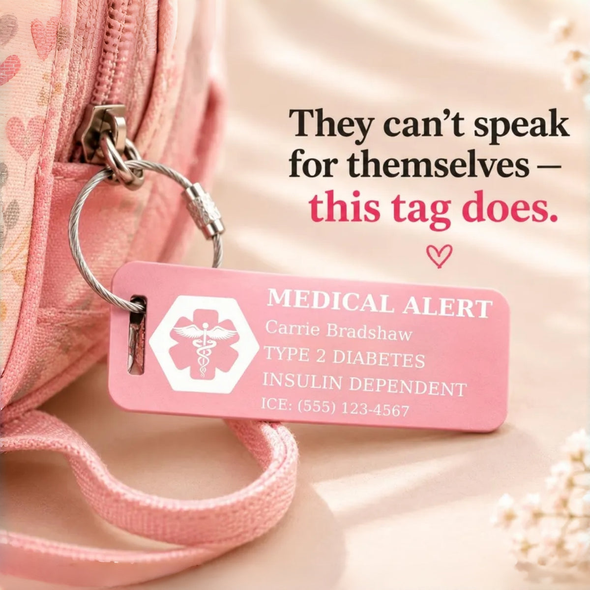 Personalized Medical Alert Tag | Engraved Aluminum ID