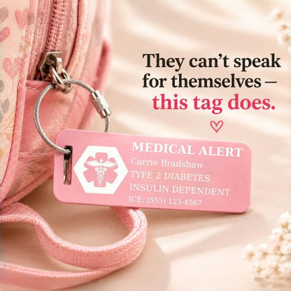 Personalized Medical Alert Tag | Engraved Aluminum ID