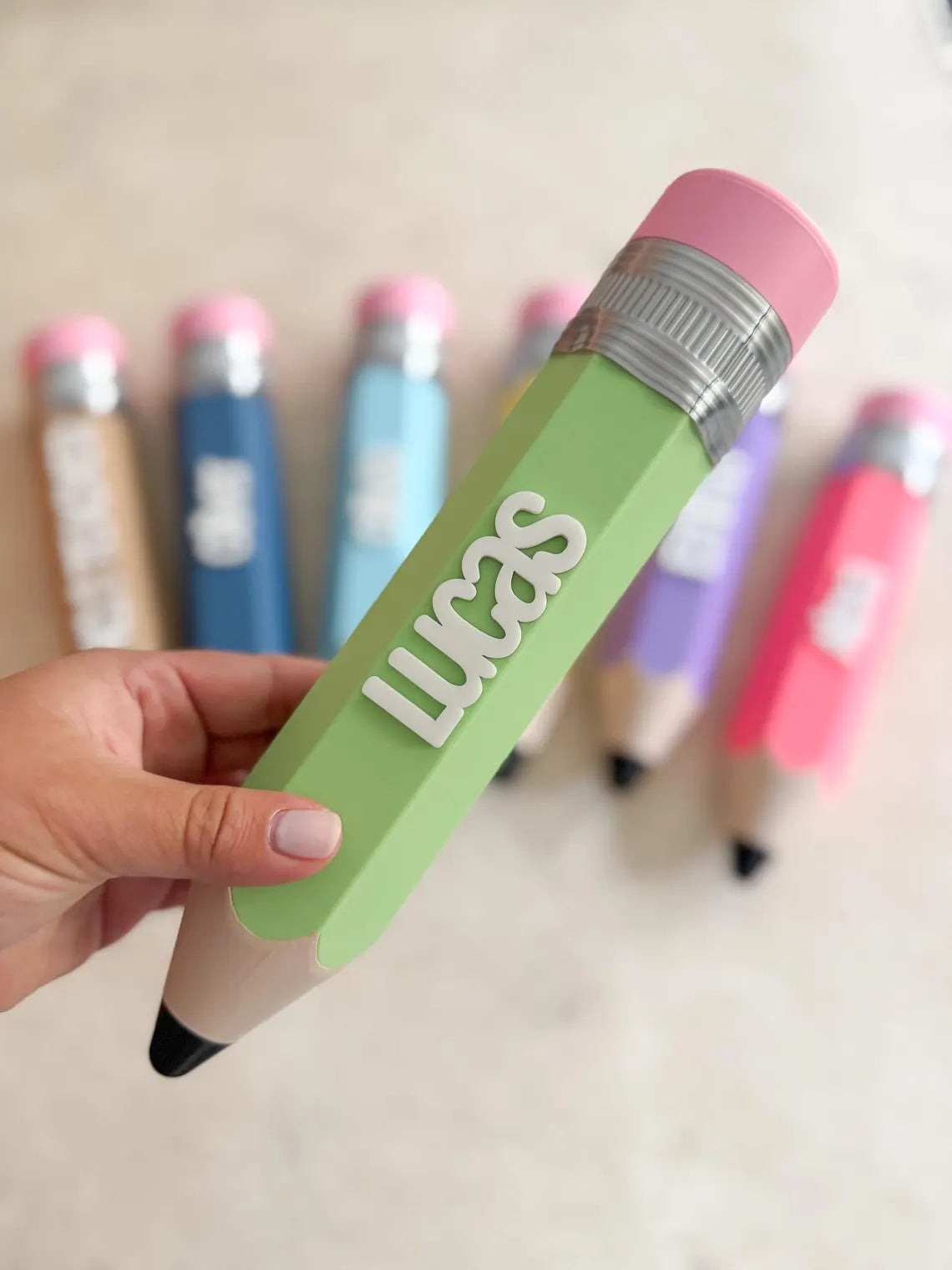 Personalized Giant Pencil Holder | Custom Name Pencil Box