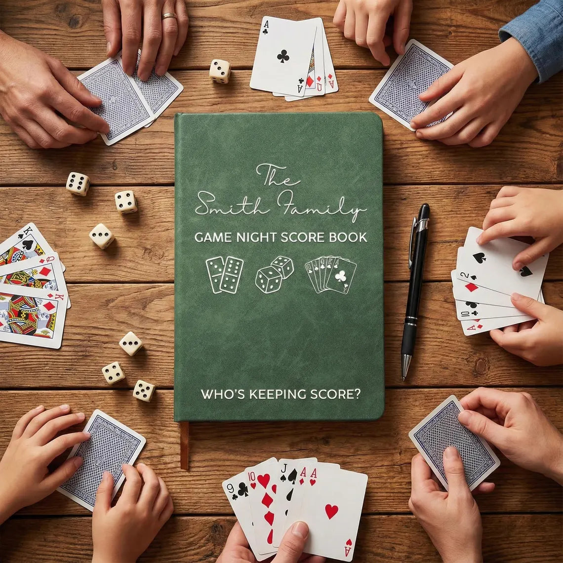 Personalized Game Night Score Book – Family Game Night Journal