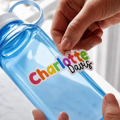 Personalized Kids Name Stickers | Waterproof School Labels 2 Sheets