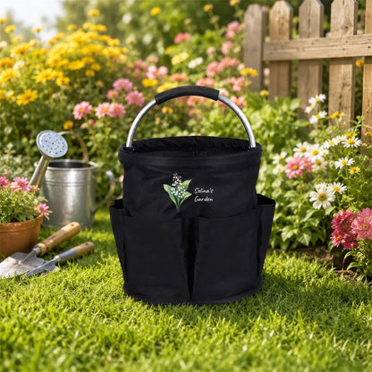 Personalized Garden Tool Bag | Custom Birth Flower Gardening Tote Gift
