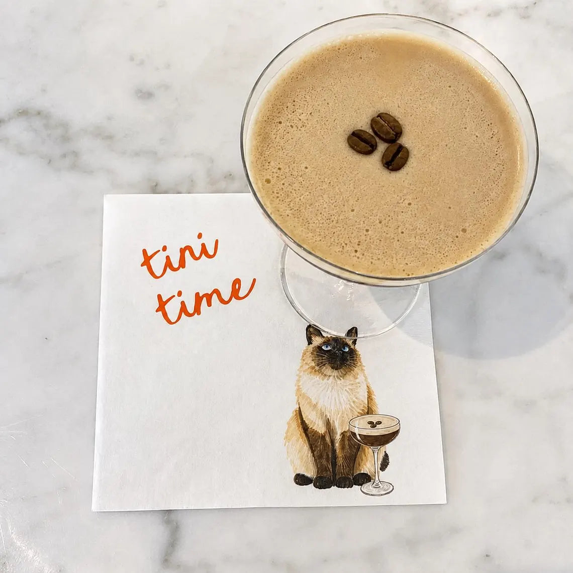 Personalized Pet Cocktail Napkins | Custom Dog & Cat Wedding Party Napkins