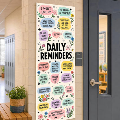 Personalized Daily Reminder Classroom Tapestry | Inspiring Teacher & Classroom Decor