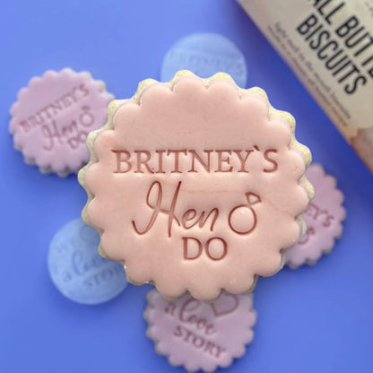 Personalized Wedding Cookie Stamp | Custom Biscuit & Cupcake
