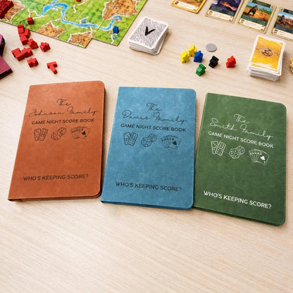 Personalized Game Night Score Book – Family Game Night Journal