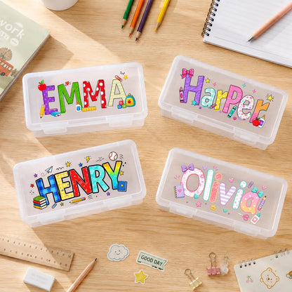 Personalized School Supply Set | Custom Pencil Case & Folder for Kids