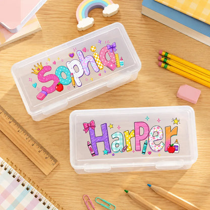 Personalized School Supply Set | Custom Pencil Case & Folder for Kids