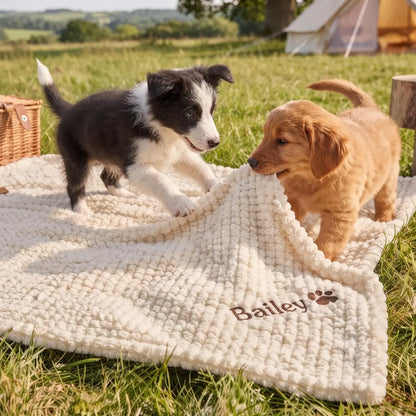 Personalized Dog & Cat Blanket | Custom Embroidered Pet Blanket
