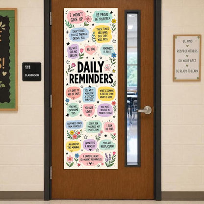 Personalized Daily Reminder Classroom Tapestry | Inspiring Teacher & Classroom Decor