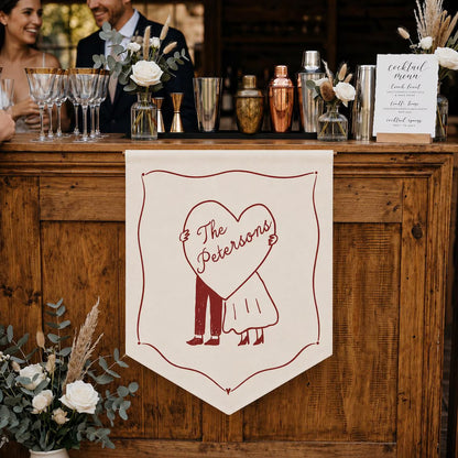 Personalized Last Name Wedding Banner | Custom Wedding Sign