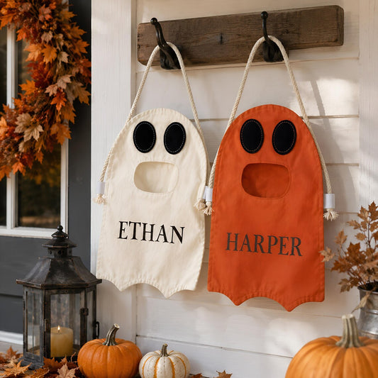 Halloween Ghost Bag for Kids | Trick-Or-Treat Shoulder Bag