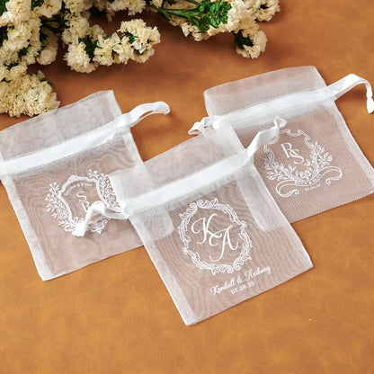 Personalized Organza Favor Bags | Custom Party & Wedding Favors