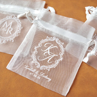 Personalized Organza Favor Bags | Custom Party & Wedding Favors