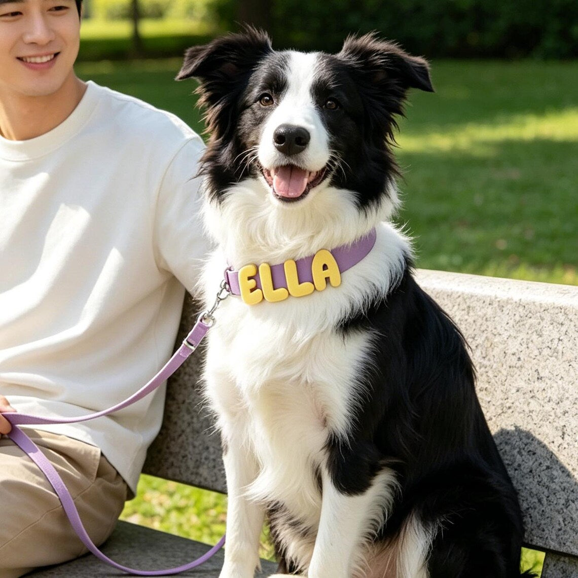 Personalized Dog Collar & Leash Set | Custom Name Waterproof Pet Collar