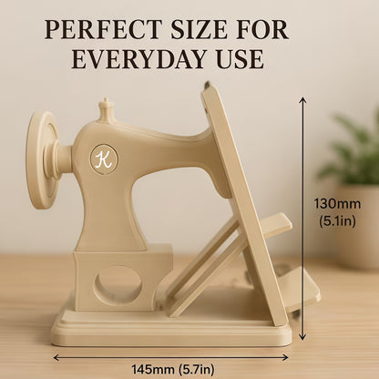 Personalized Sewing Machine Phone Stand | Custom Letter