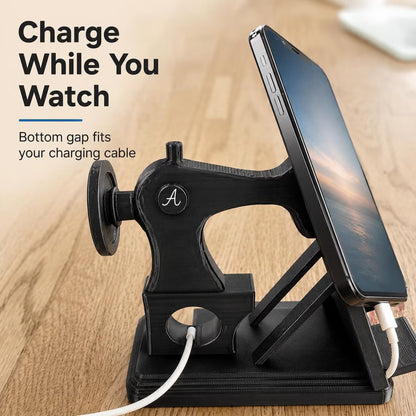 Personalized Sewing Machine Phone Stand | Custom Letter