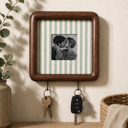 Personalized Photo Key Holder | Custom Couple Housewarming Gift