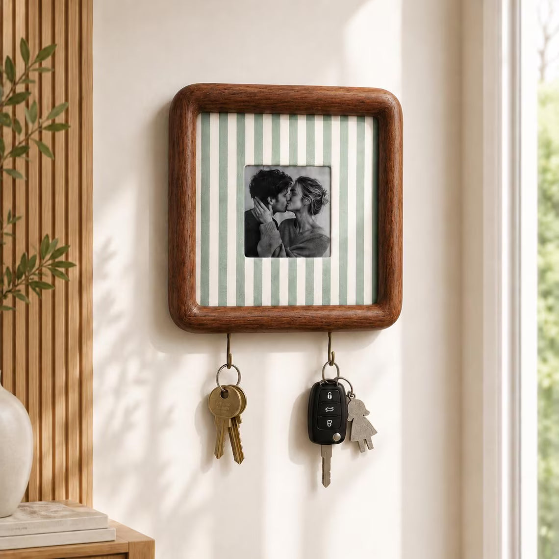 Personalized Photo Key Holder | Custom Couple Housewarming Gift