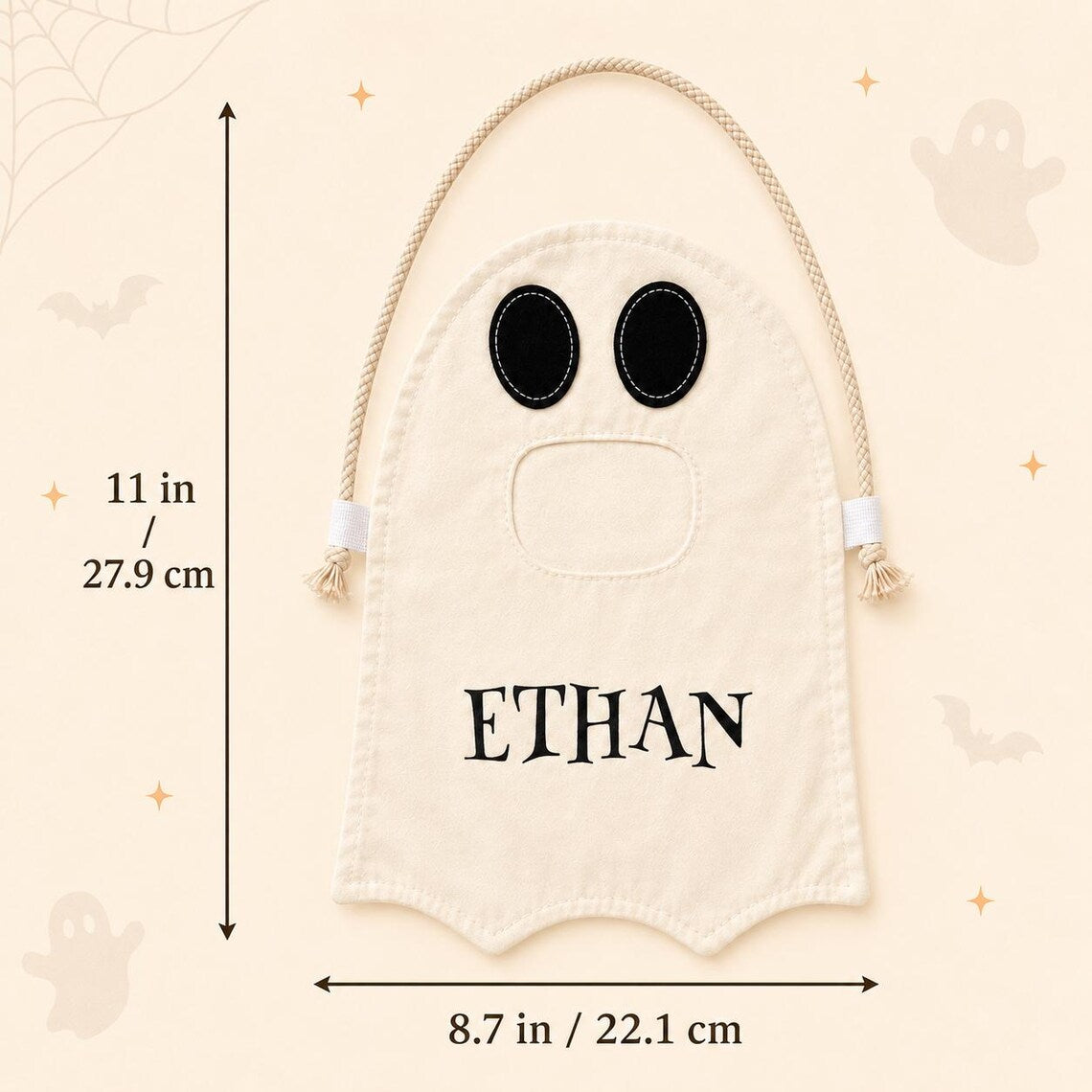 Halloween-Geistertasche für Kinder | Süßes oder Saures-Umhängetasche