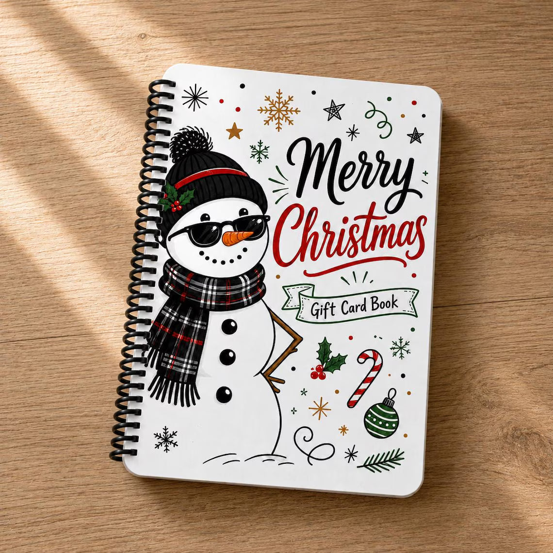 Personalized Christmas Gift Card Book – Custom Gift Card Holder