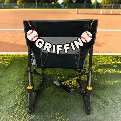 Personalized Sports Chair Name Banner | Custom Game Day Sign