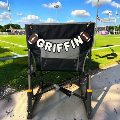 Personalized Sports Chair Name Banner | Custom Game Day Sign